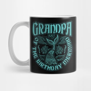 Grandpa of the Birthday Mermaid Mug